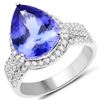 Image 1 : 5.19ct Tanzanite 14K White Gold Ring