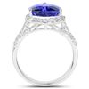 Image 2 : 5.19ct Tanzanite 14K White Gold Ring