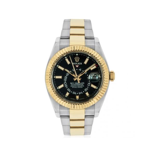 Rolex Skydweller Oysterflex SS/YG Model # 326933