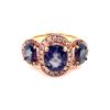 Image 1 : 5.49ct NATURAL SAPPHIRE 18K Rose Gold Ring