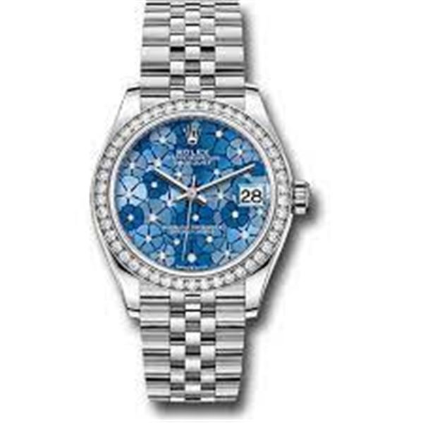 Rolex 31MM SS Datejust with Diamond Bezel Model # 278384RBR