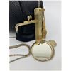 Image 11 : Judith Leiber Black Lizard Black Crystal Top Clutch