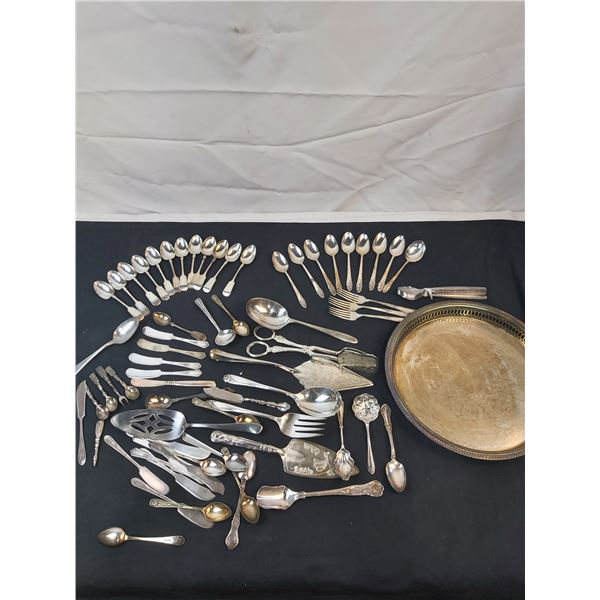 Silver Like Serving-Ware and Cutlery