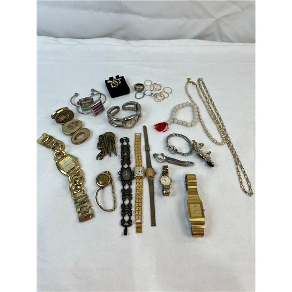 Assorted Watches & Costume Jewellery