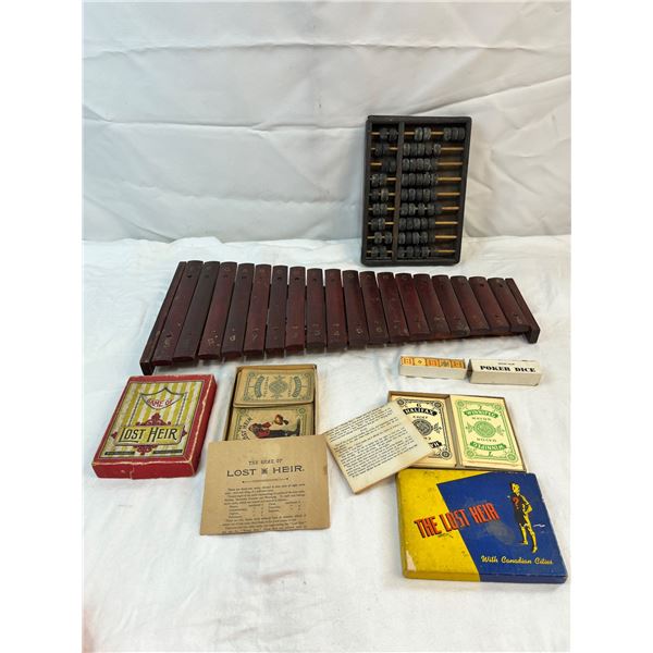 Wooden Abacus, Wooden Xylophone, 2 Games of Lost Heir