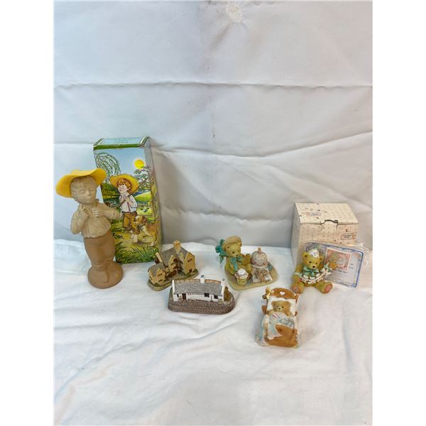 Cherished Teddy's including Anna & Baby Cradled with Love & Avon  Catch a Fish  Perfume Bottle & Mor