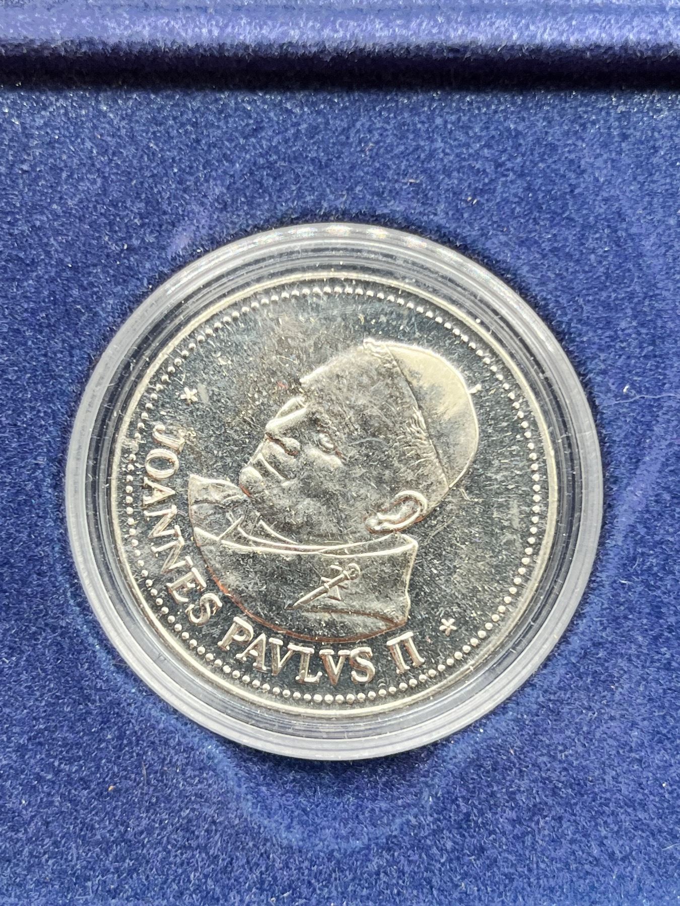 Pope Coin Pope John Paul II Coin & Saint Michael the Archangel Coin (One Crown ...