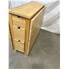 Image 2 : Collapsible Drop Leaf Table with 6 Drawers