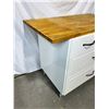 Image 2 : Kitchen Storage Cabinet with Butcher Block Top