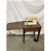 Image 1 : Sewing Machine Table with Singer Stylist 513 Sewing Machine