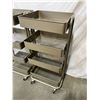 Image 2 : 2 Metal Organizing/Storage Carts on Wheels (4 Trays Each)