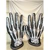 Image 1 : Pair of Halloween Inflatable Skeleton Hands