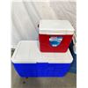 Image 2 : 3 Coleman Coolers one of which is electric (tested). with 120v plug-in