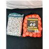 Image 1 : 500 Pack ZTech Golf Tees & Bag of Experienced Golf Balls