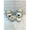 Image 1 : Blue & White Kitchen Storage Canisters