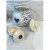 Image 2 : Blue & White Kitchen Storage Canisters