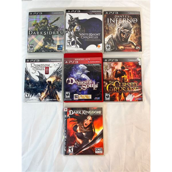 7 Used PS3 Games