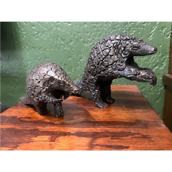 Bronze pangolins