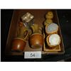 Image 1 : Vintage salt and pepper shakers, carafes