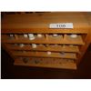 Image 1 : Wooden thimble display case