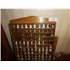 Image 1 : Wooden display case with thimbles