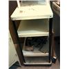 Image 2 : Wooden shelf, metal shelf cart