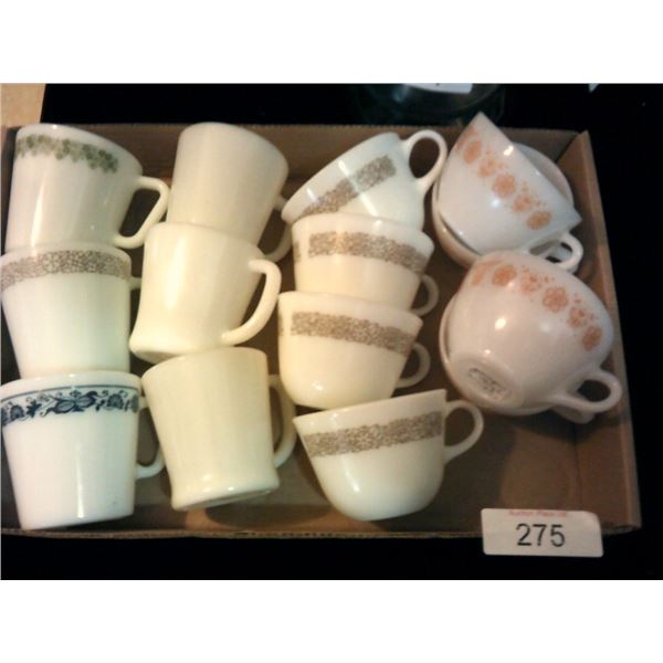 White glass  coffee/tea mugs