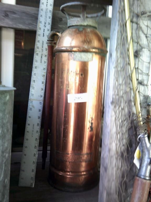 Vintage Copper fire extinguisher