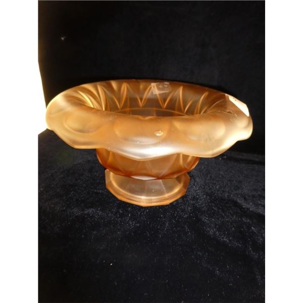 Depression Glass Footed Bowl