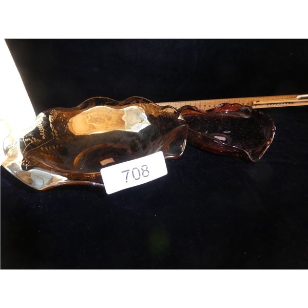 Vintage Depression Glass Serving Dishes