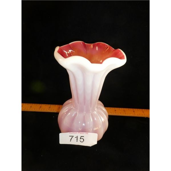 Pink Art Glass Vase