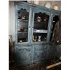 Image 1 : Large wooden display cabinet 59"x72"x18"