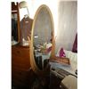 Image 1 : Oval shaped tilting Freestanding  mirror