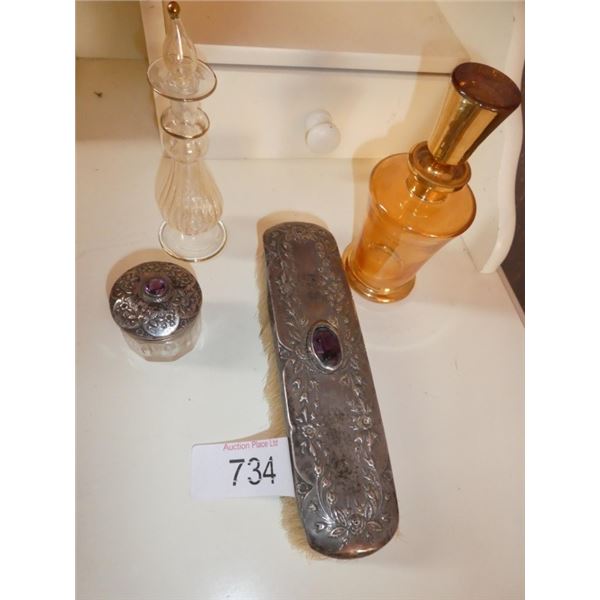 Vintage Sterling Silver  Perfume Bottles,