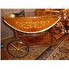 Image 1 : Ornate Antique serving cart, with Drop Leaf Sides