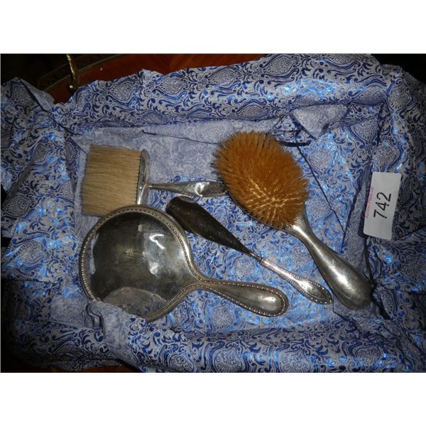 5 piece sterling silver dresser set