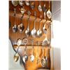 Image 4 : Collection of spoons, display case