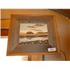 Image 1 : Framed, Signed Original Painting of Farm House