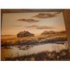 Image 2 : Framed, Signed Original Painting of Farm House