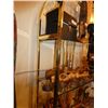 Image 2 : Brass shelf unit with glass shelves 72x30x11