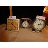 Image 1 : 3 vintage table clocks