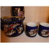 Image 2 : Tea set, 2 vases, serving dish