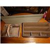 Image 2 : Dcorative green crown moulding, wooden tote box,