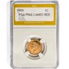 Image 1 : 1909 Indian Head Cent PGA PR66 Cameo,RED