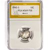 Image 1 : 1945-S Mercury Silver Dime PGA MS69 FSB,Micro S