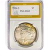 Image 1 : 1924-S Silver Peace Dollar PGA MS64