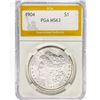 Image 1 : 1904 Morgan Silver Dollar PGA MS63