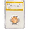 Image 1 : 1907 Indian Head Cent PGA MS65 RED