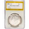 Image 1 : 1883-CC Morgan Silver Dollar PGA MS64 DMPL