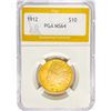 Image 1 : 1912 $10 Gold Eagle PGA MS64